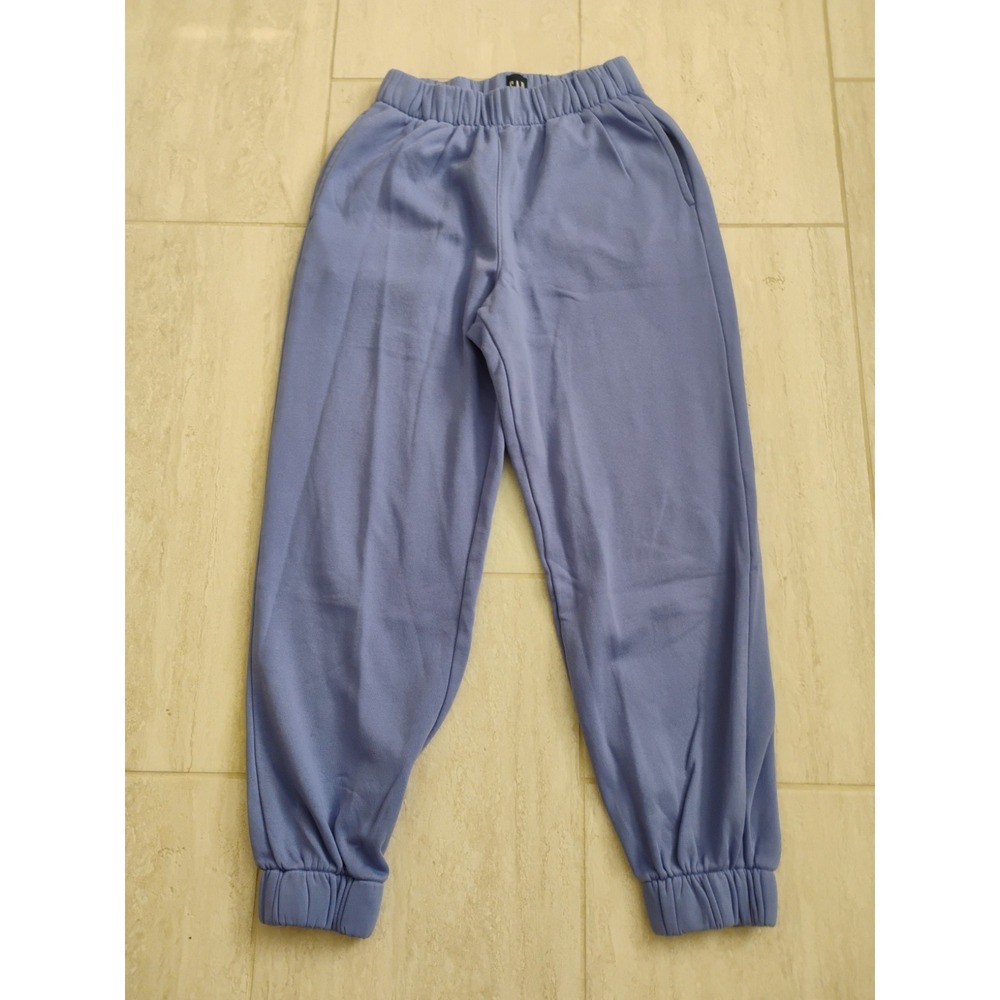 GAP Baggy Sweatpants Joggers Womens Small Periwinkle Purple Blue Pockets Cuffed